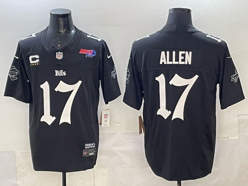 Men 2025 Buffalo Bills #17 Allen black Joint Name Nike Limited NFL Jersey 026